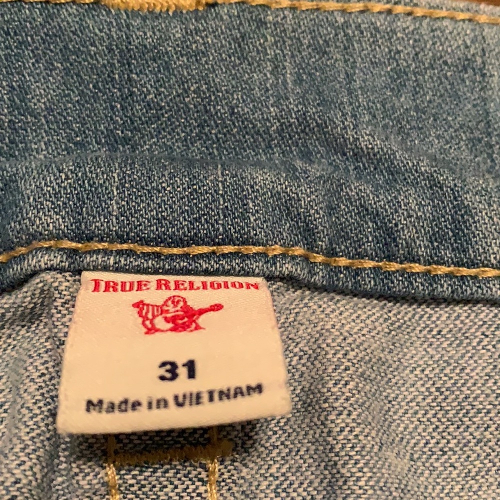 True Religion Acid Wash Rocco Relaxed Skinny Jeans - Picture 7 of 7